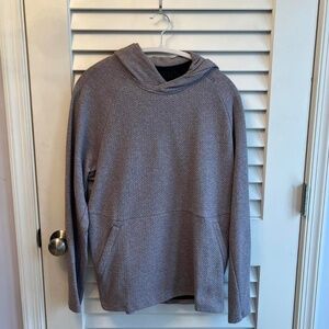 men’s purple-grey “lunar rock” LULULEMON at ease hoodie [M]